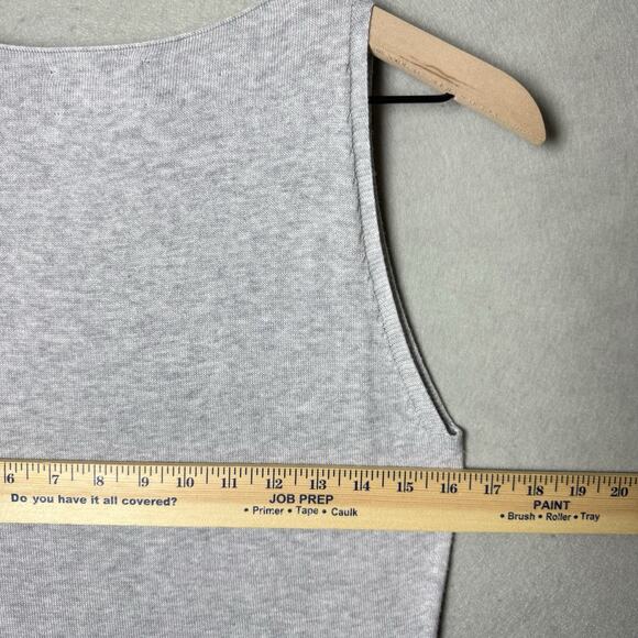 Oliver Charles Summer Swing Dress in Light Grey Made in USA Knit Size S - Picture 6 of 6